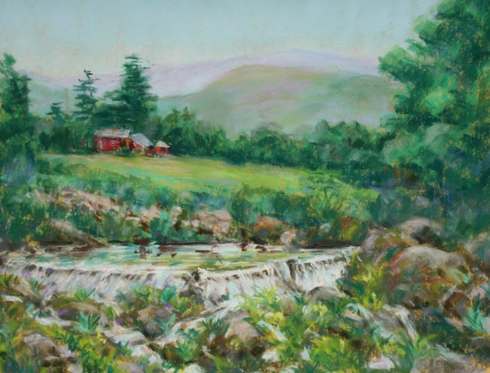 Greens of Ireland — Pastel by Janette Dickerson